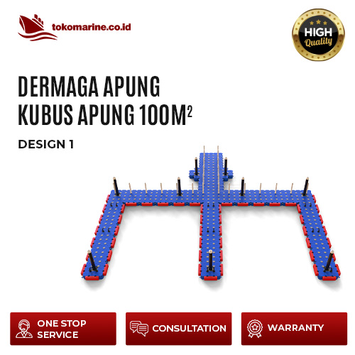 DERMAGA APUNG KUBUS APUNG 100 m2 - Design A