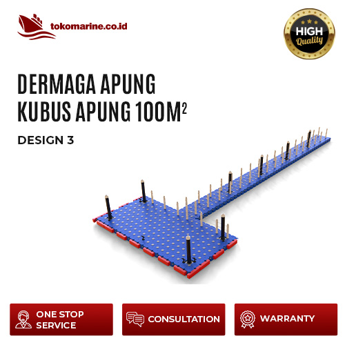 DERMAGA APUNG KUBUS APUNG 100 m2 - Design C