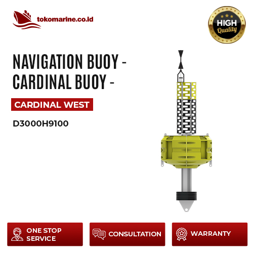 NAVIGATION BUOY - CARDINAL BUOY WEST - D3000H9100