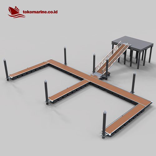 DERMAGA APUNG ALUMINIUM MARINA 110 m2 - Design A - Image 3