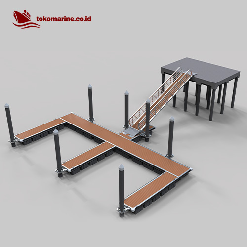 DERMAGA APUNG ALUMINIUM MARINA 70 m2 - Design A - Image 3