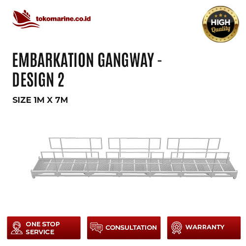 EMBARKATION GANGWAY - DESIGN 2 - SIZE 1 m x 7 m