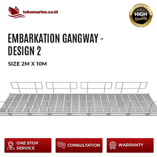 EMBARKATION GANGWAY - DESIGN 2 - SIZE 2 m x 10 m