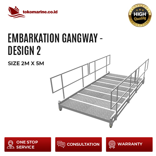EMBARKATION GANGWAY - DESIGN 2 - SIZE 2 m x 5 m