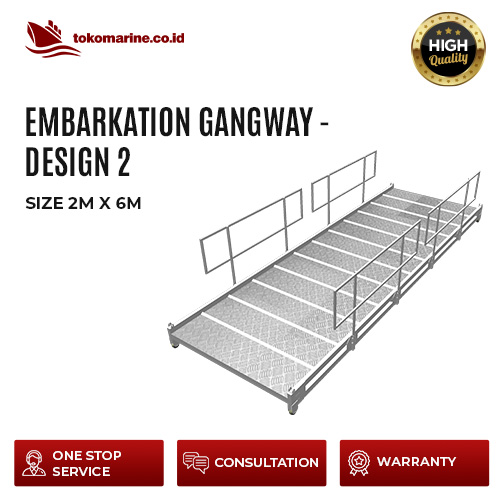 EMBARKATION GANGWAY - DESIGN 2 - SIZE 2 m x 6 m