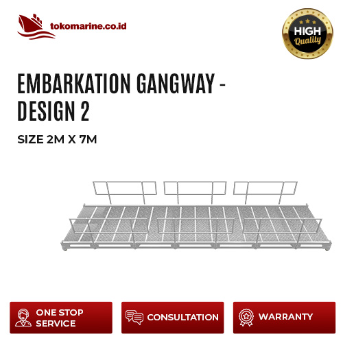 EMBARKATION GANGWAY - DESIGN 2 - SIZE 2 m x 7 m