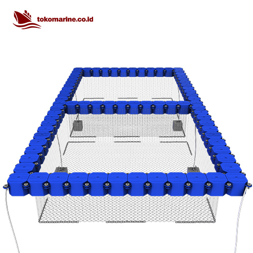 KERAMBA JARING APUNG KUBUS APUNG - LEBAR 0.5 m - 5 m x 5 m - 2 LUBANG - Image 2