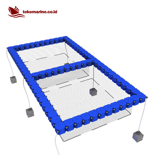 KERAMBA JARING APUNG KUBUS APUNG - LEBAR 0.5 m - 5 m x 5 m - 2 LUBANG - Image 3