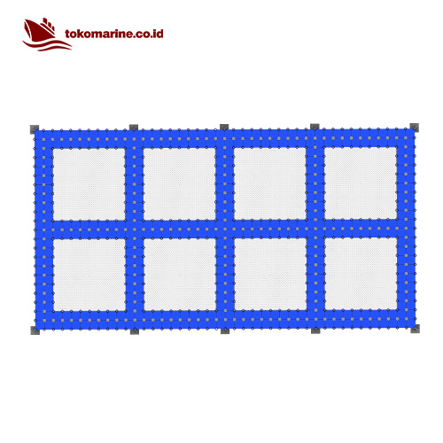 KERAMBA JARING APUNG KUBUS APUNG - LEBAR 1 m - 4 m x 4 m - 8 LUBANG - Image 3