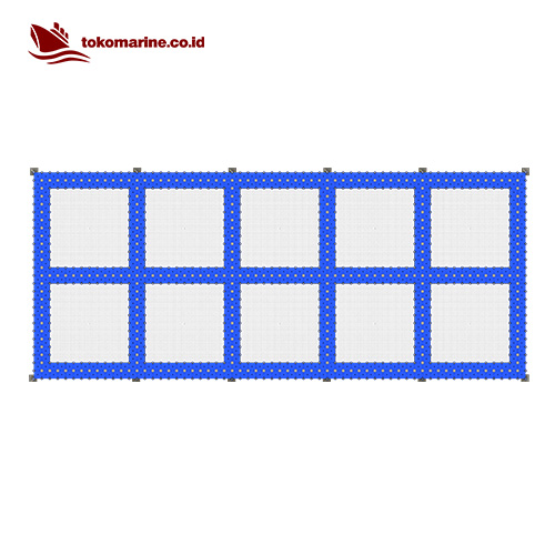 KERAMBA JARING APUNG KUBUS APUNG - LEBAR 1 m - 5 m x 5 m - 10 LUBANG - Image 3