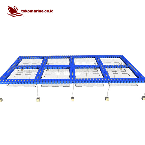 KERAMBA JARING APUNG KUBUS APUNG - LEBAR 1 m - 5 m x 5 m - 8 LUBANG - Image 2