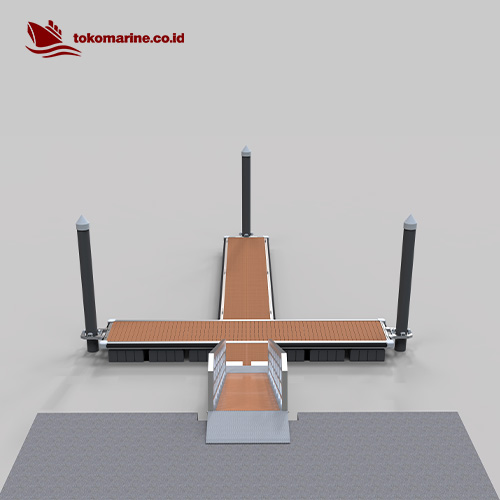 DERMAGA APUNG ALUMINIUM MARINA 50 m2 - Design A - Image 3