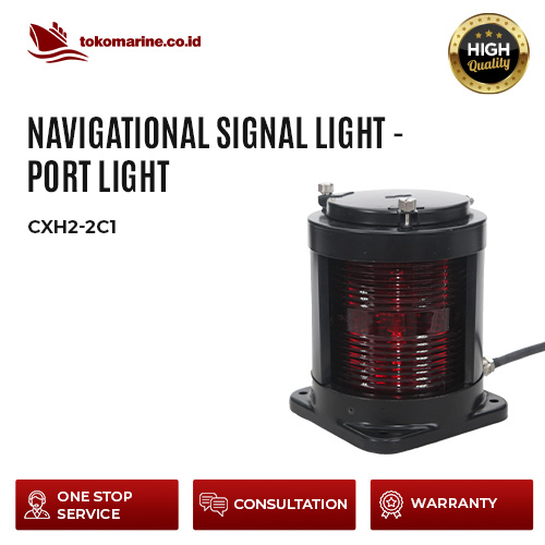 NAVIGATIONAL SIGNAL LIGHT - PORT LIGHT - CXH2-2C1