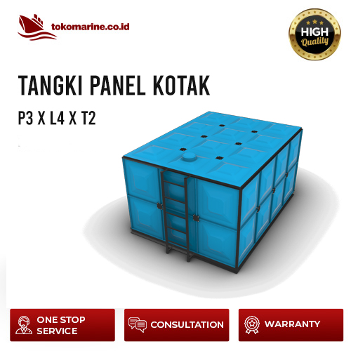 TANGKI PANEL FIBERGLASS 24 METER KUBIK - SIZE P3m x L4m x T2m