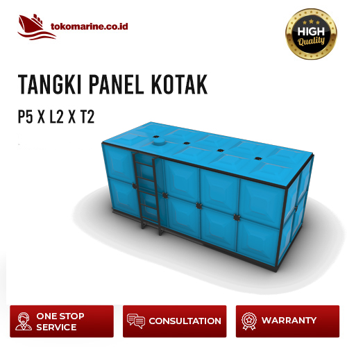 TANGKI PANEL FIBERGLASS 20 METER KUBIK - SIZE P5m x L2m x T2m