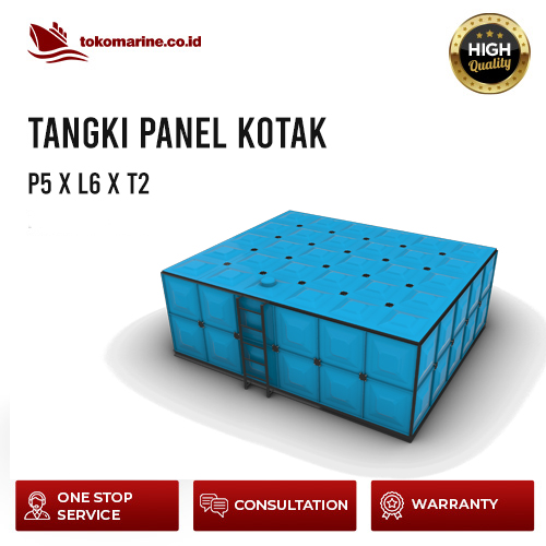 TANGKI PANEL FIBERGLASS 60 METER KUBIK - SIZE P5m x L6m x T2m