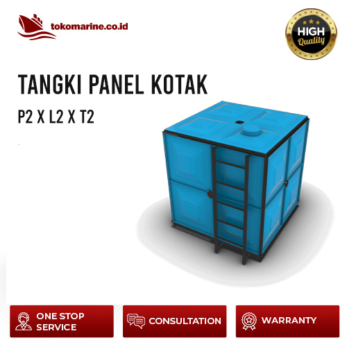 TANGKI PANEL FIBERGLASS 8 METER KUBIK - SIZE P2m x L2m x T2m