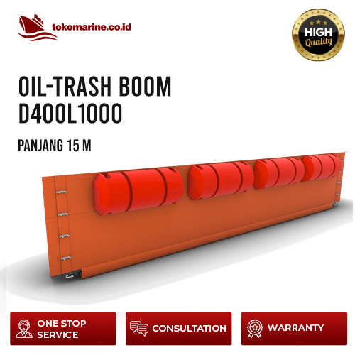 OIL-TRASH BOOM D400L1000 - PANJANG 15 METER