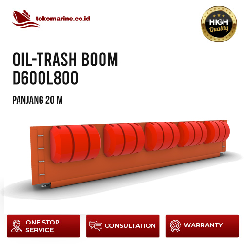 OIL-TRASH BOOM D600L800 - PANJANG 20 METER