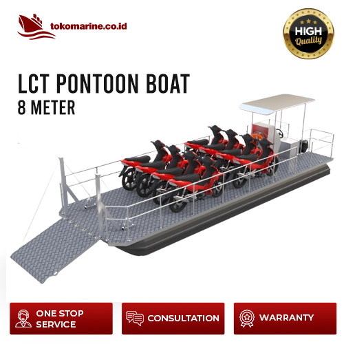 LCT PONTOON BOAT - PANJANG 8 METER