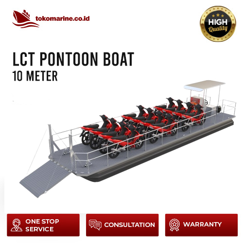 LCT PONTOON BOAT - PANJANG 10 METER