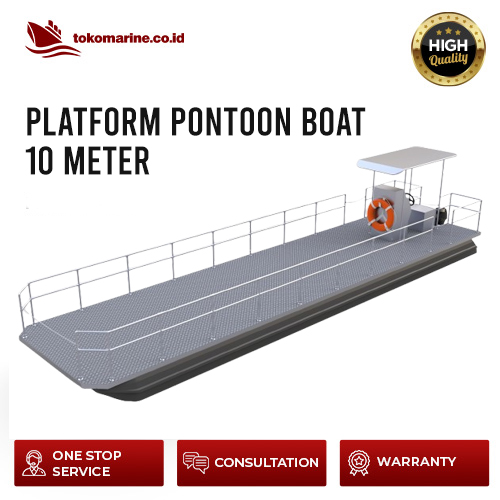 PLATFORM PONTOON BOAT - PANJANG 10 METER