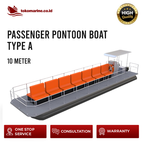 PASSENGER PONTOON BOAT - PANJANG 10 METER - TYPE A
