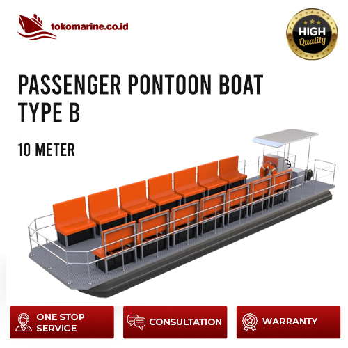 PASSENGER PONTOON BOAT - PANJANG 10 METER - TYPE B
