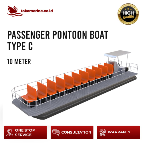PASSENGER PONTOON BOAT - PANJANG 10 METER - TYPE C