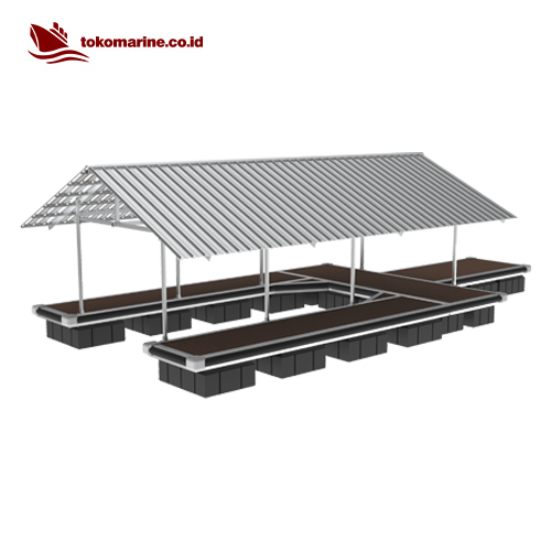 GARASI BOAT APUNG ALUMINIUM - SINGLE BOAT 6 METER - Image 2