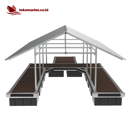 GARASI BOAT APUNG ALUMINIUM - SINGLE BOAT 6 METER - Image 3