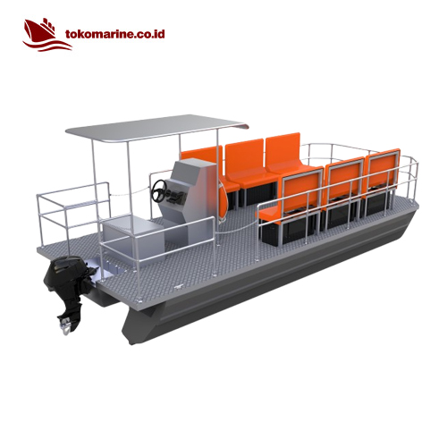 PASSENGER PONTOON BOAT - PANJANG 6 METER - TYPE B - Image 4