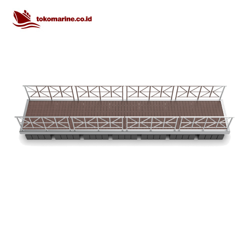 JEMBATAN APUNG ALUMINIUM MARINA 2 m x 10 m - Image 4