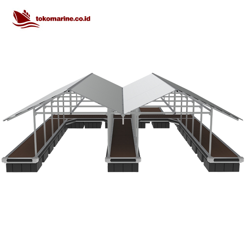 GARASI BOAT APUNG ALUMINIUM - DOUBLE BOAT 10 METER - Image 4