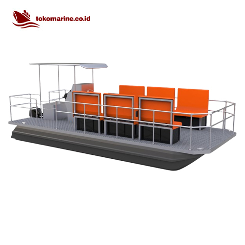 PASSENGER PONTOON BOAT - PANJANG 6 METER - TYPE B - Image 5