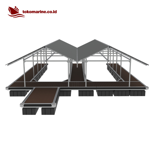 GARASI BOAT APUNG ALUMINIUM - DOUBLE BOAT 10 METER - Image 5