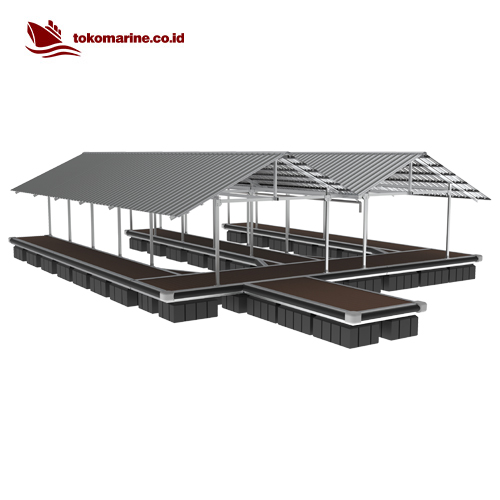 GARASI BOAT APUNG ALUMINIUM - DOUBLE BOAT 10 METER - Image 6