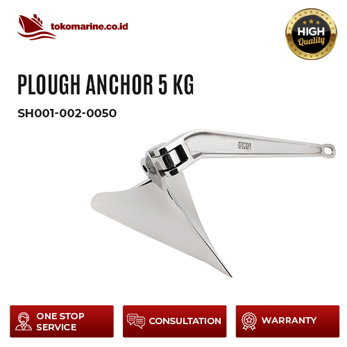 PLOUGH ANCHOR - STAINLESS STEEL - BERAT 5 KG