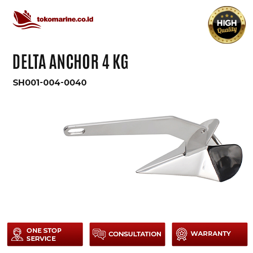 DELTA ANCHOR - STAINLESS STEEL - BERAT 4 KG